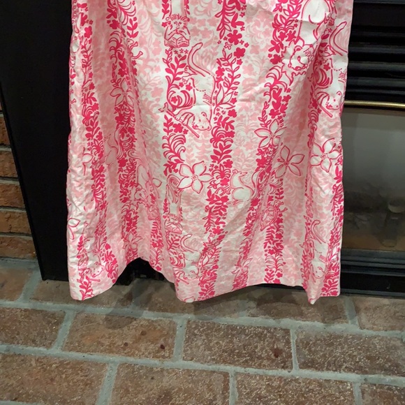 Pink and White strapless mini dress, SZ 2 - Picture 2 of 8